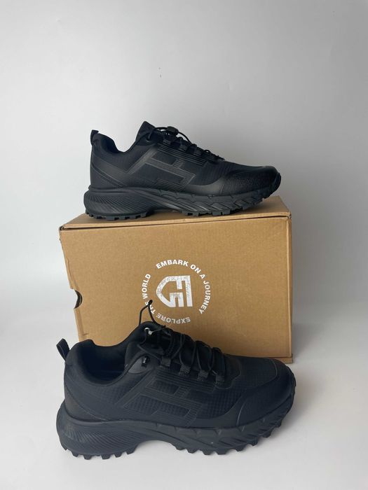 Buty trekkingowe ALL IN NOW – total black | outdoor vibe | r. 40 [977]