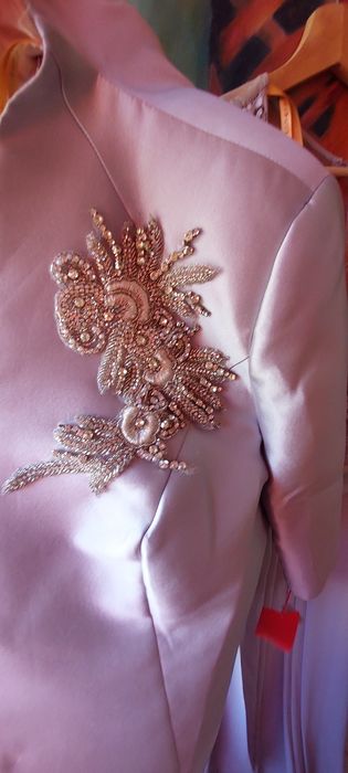 Vestido Novo com etiqueta Estefânia n50 conjunto vestido gala e casac