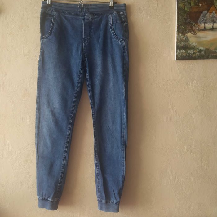 Spodnie jeans ze ściągaczami ZARA