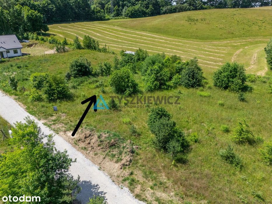 Atrakcyjna działka na pojezierzu kaszubskim