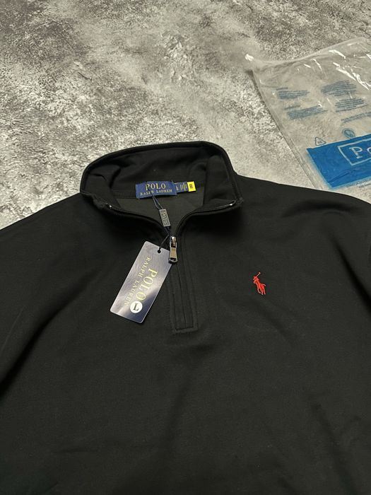 Півзамок Polo Ralph Lauren , світшот поло ральф лорен чорний , чоловічий 1/3 пів замок С М Л