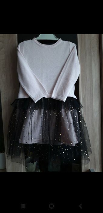 Sukienka i sweterek zestaw coccodrillo 86/92cm