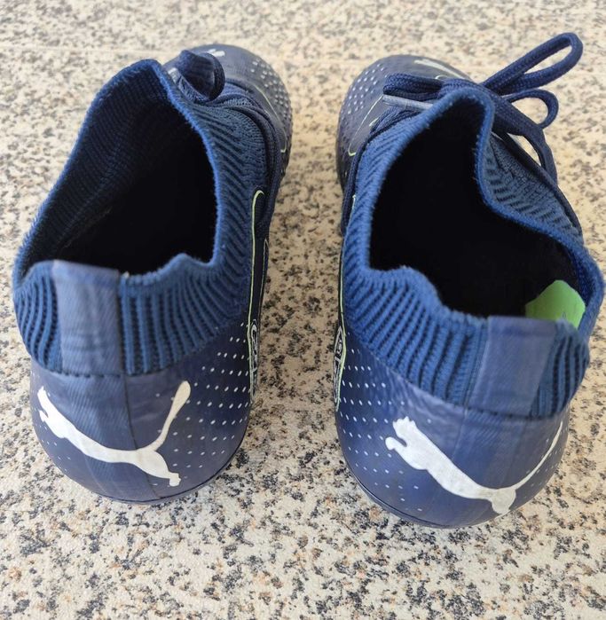 Chuteiras Puma Future Match Mg Azul - Bom Estado!
