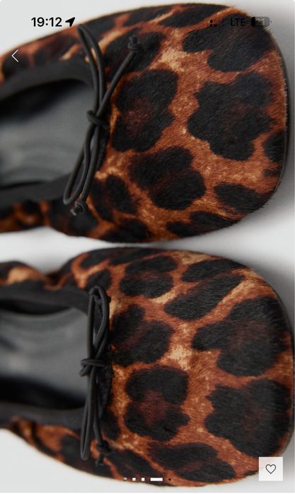 Балетки Mango лео 38р