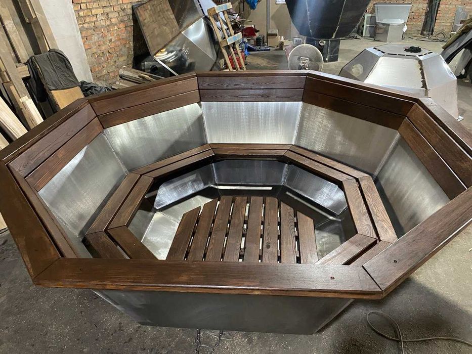 Банний чан. Чан для бані. Чан на дровах. Чан. Банный чан. Купель