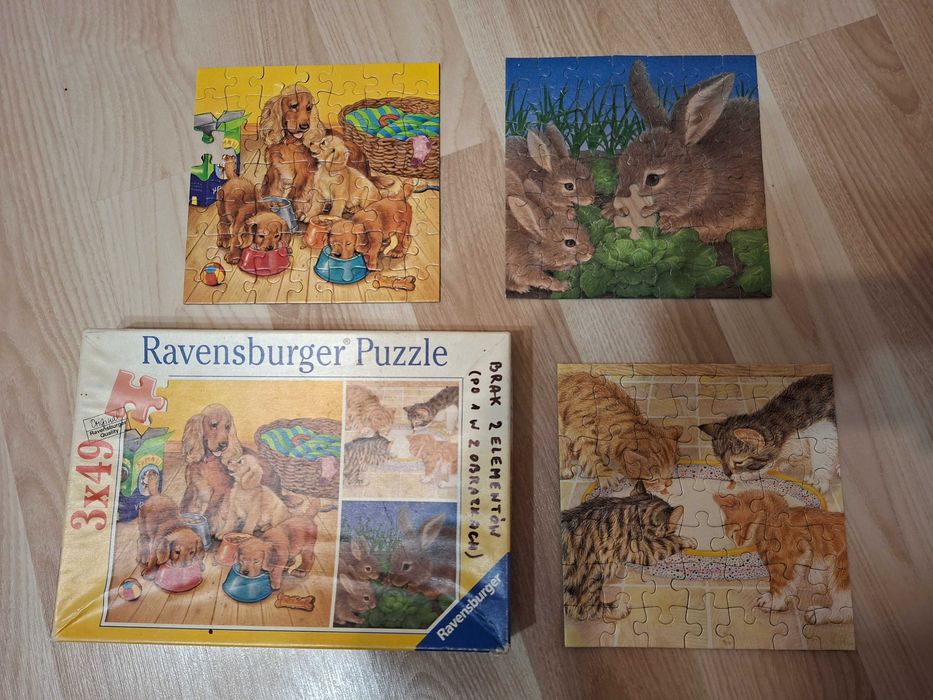 puzzle zestaw 14 sztuk