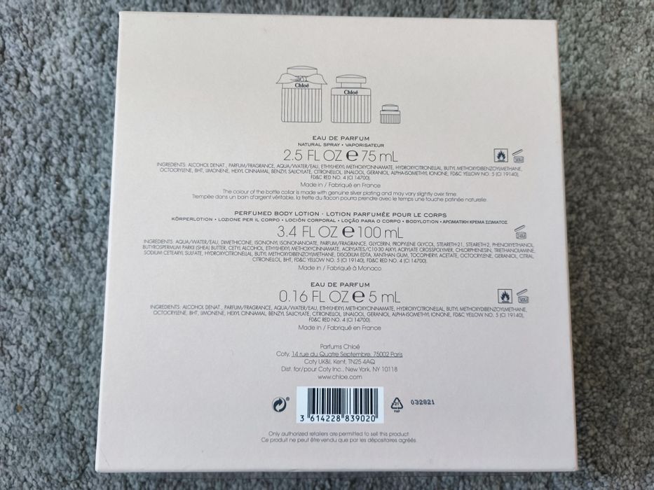 Coffret Chloé Eau de Parfum 75ml