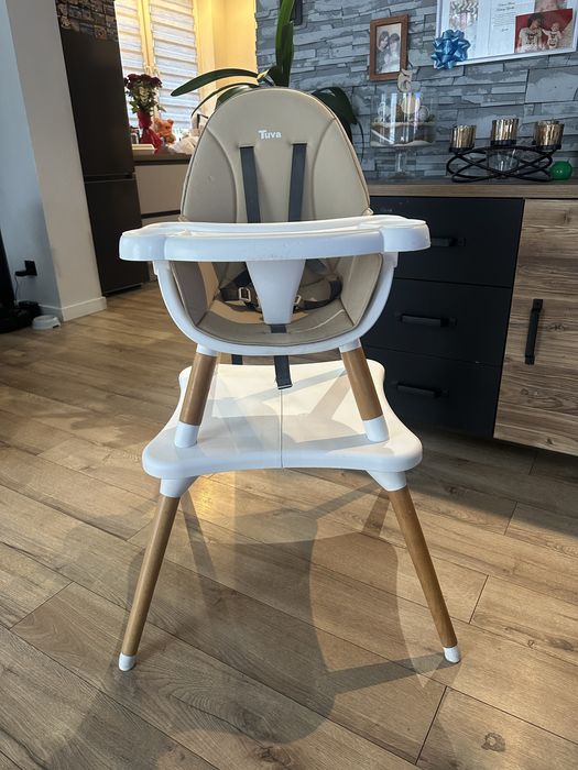 Krzeselko do karmienia stoliczek 2w1 Caretero Tuva beż