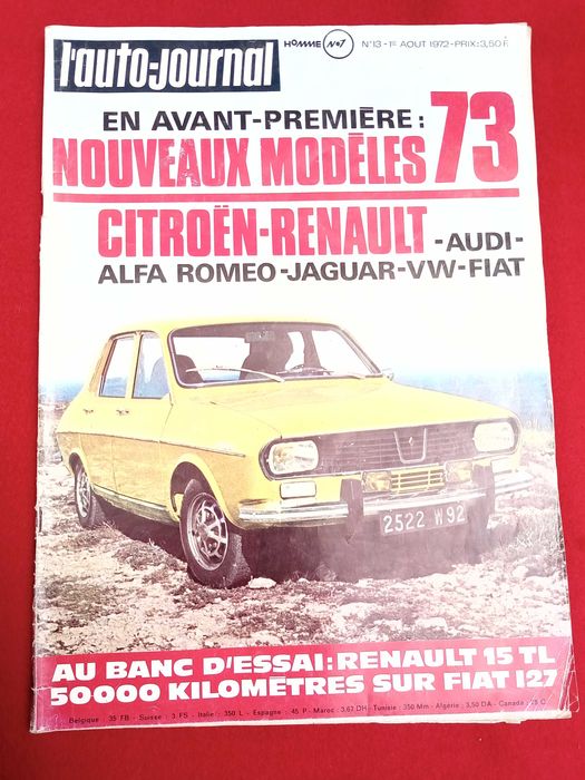 L'auto Journal - Agosto 1972