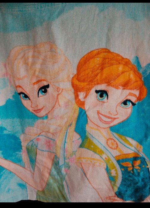 Ręcznik, okrycie kąpielowe Kraina lodu, Frozen ELSA i Anna