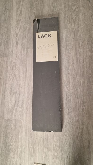 Prateleira de Parede Preta Lack