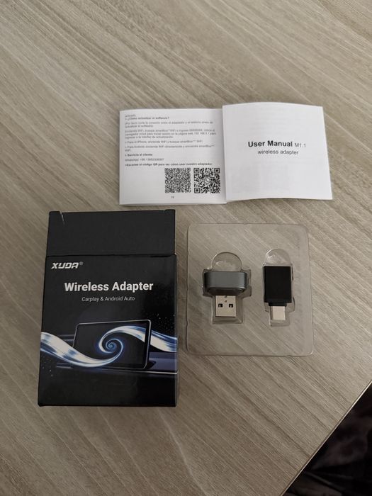 Адаптер XUDA бездротовий 2в1 для Apple Carplay/Android Auto USB/WIFI/5GHz