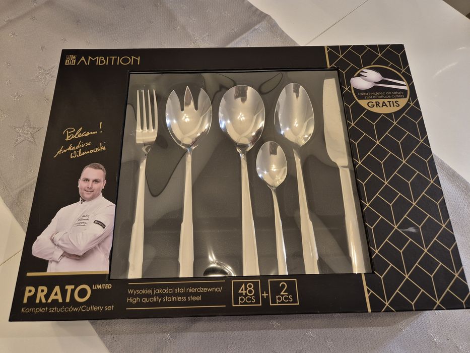 Nowy komplet sztućców Ambition prato 50 el. 12 osób