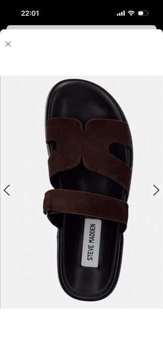 Стильні шкіряні шльопанці Steve Madden, оригінал,36,5-37