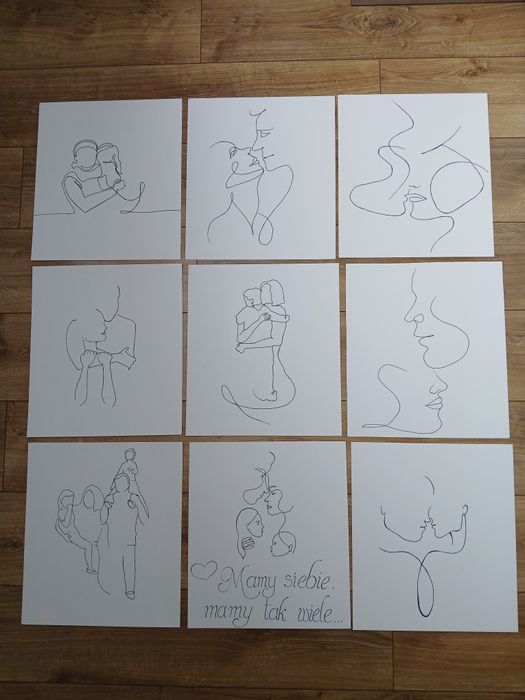 Zestaw obrazków szkiców