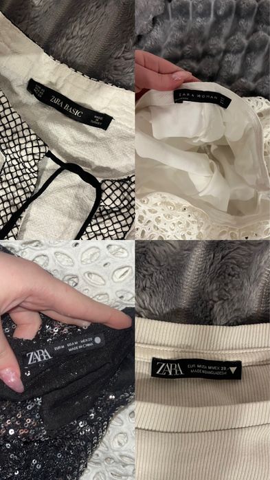 Одяг Zara (боді, майка, спідниця)