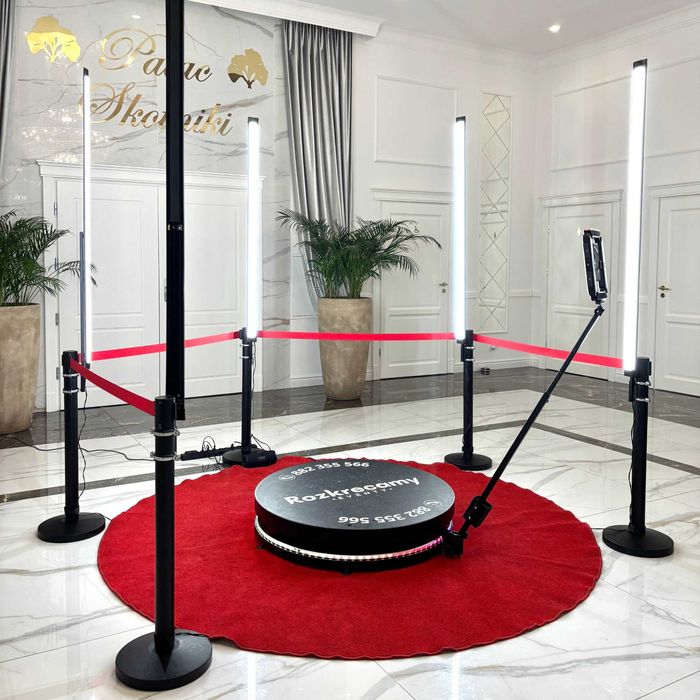 Fotobudka 360 / Fotolustro / Wiatraki iskier / Biały miś / Ciężki dym