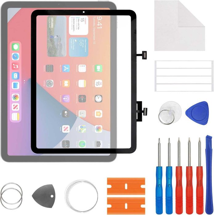 Digitizer Szyba Dotyk iPad Air 4 A2316 A2324 A2072 A2325 Czarny