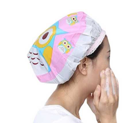 Шапочка для душа многоразовая с ярким принтом