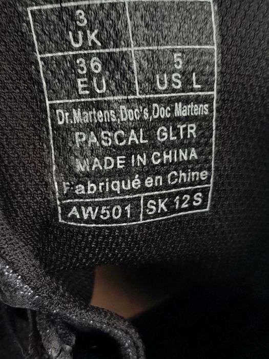 Sprzedam buty Dr. Martens 1460 Pascal Glitter Black