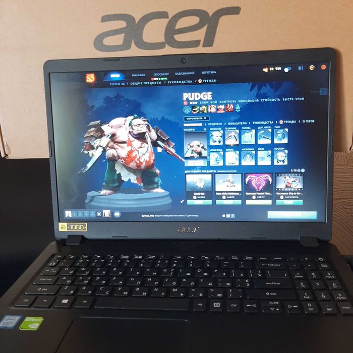 Ноутбук мощный игровой i5 8пок 8x3.9 8gb DDR4 MX 150 2gb DDR5 Acer i5 ...