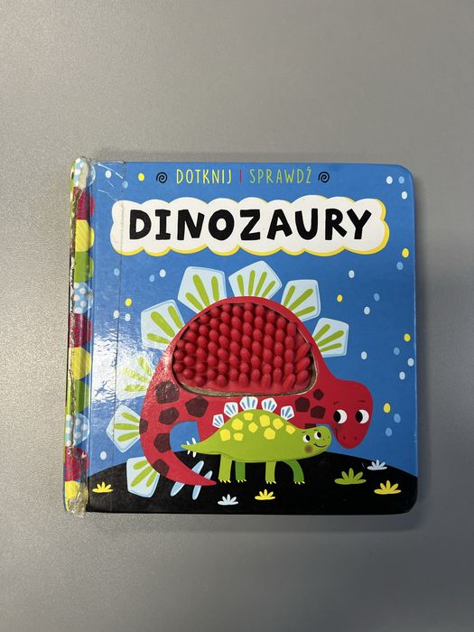 Dotknij i sprawdź. Dinozaury książeczka dotykowa sensoryczna 1+