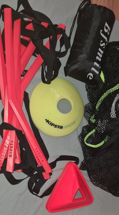 Conjunto de acessórios para treino de futebol