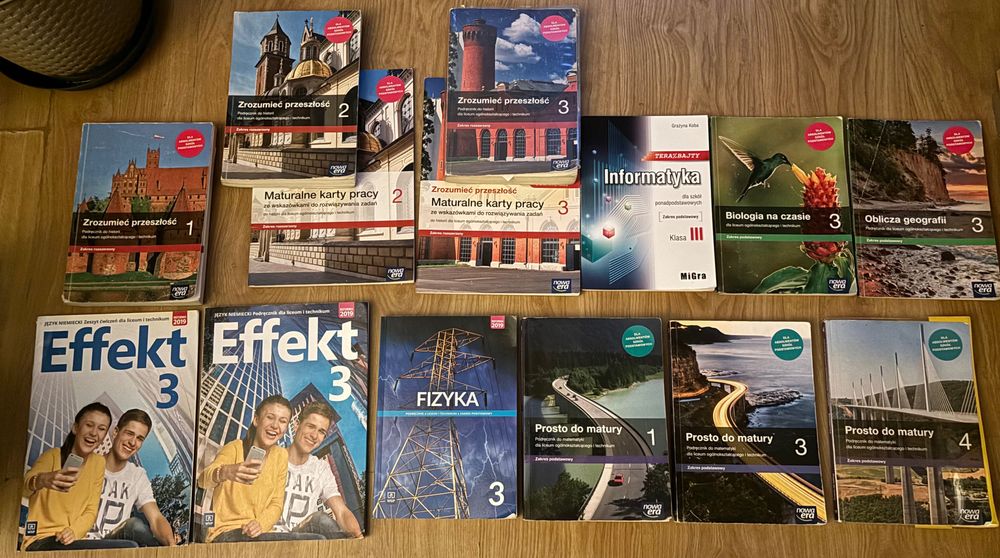 Podręczniki do liceum/technikum klasa 3, 2, 1, 4