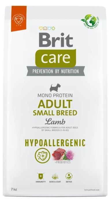 Корм для собак мелких пород Brit Care Adult Small Breed Lamb Rice 7кг
