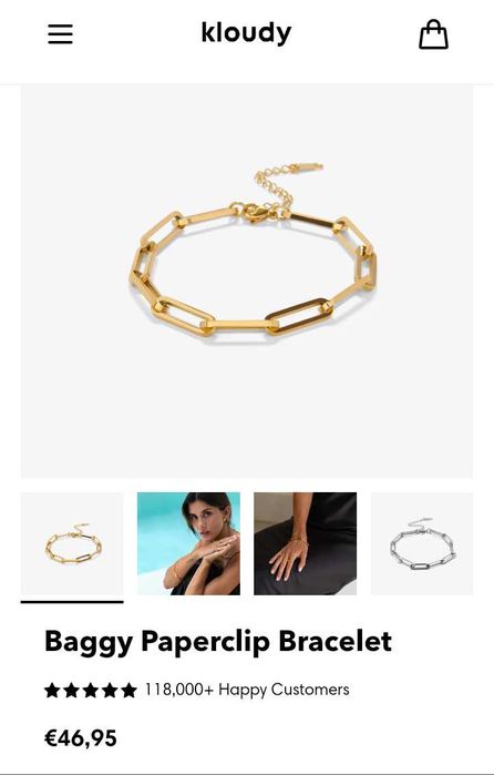 Kloudy Joias de coleção tudo Novo embalado + caixa guarda joias