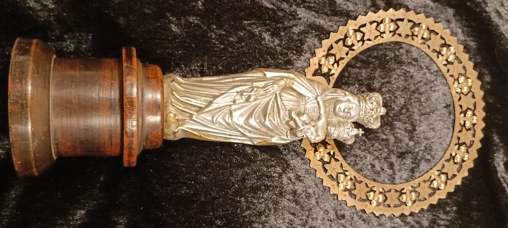 Arte Sacra - Antiga imagem da "Virgem do Pilar" Anos 60