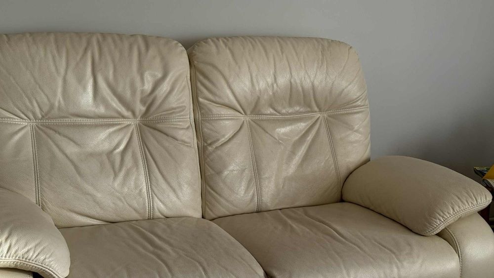 Komplet skórzanych kanap 2+3