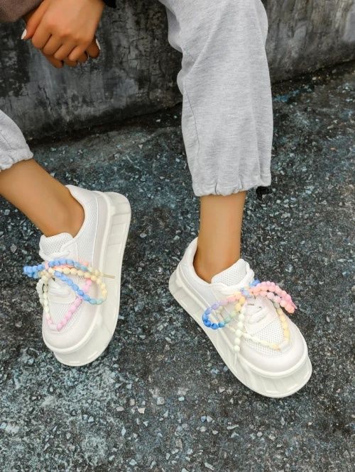 3 KOLORY 36 37 38 Sneakersy 39 40 41 na platformie gruba podeszwa lato