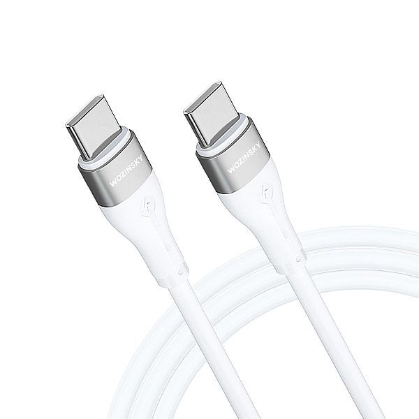 Kabel Wozinsky Wstcc2 Usb-c / Usb-c Pd 65w 2 m - biały