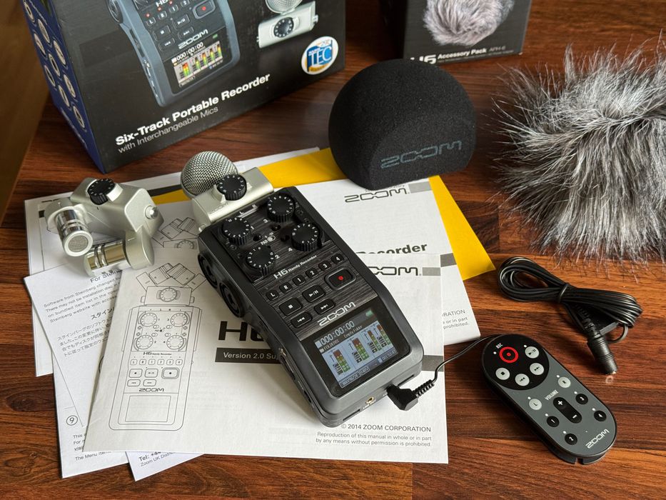 Zoom H6 rejestrator audio rejestrator dźwiękowy 6 kanałowy X/Y