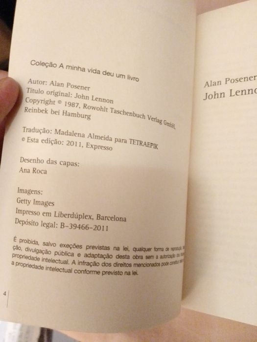 O Jardim das carícias - Franz Toussaint - 1 edição - Editora Artenova - 15E - Jonh Lennon - Alan Posener - A minha Vida deu um livro -5E.Desde 2E