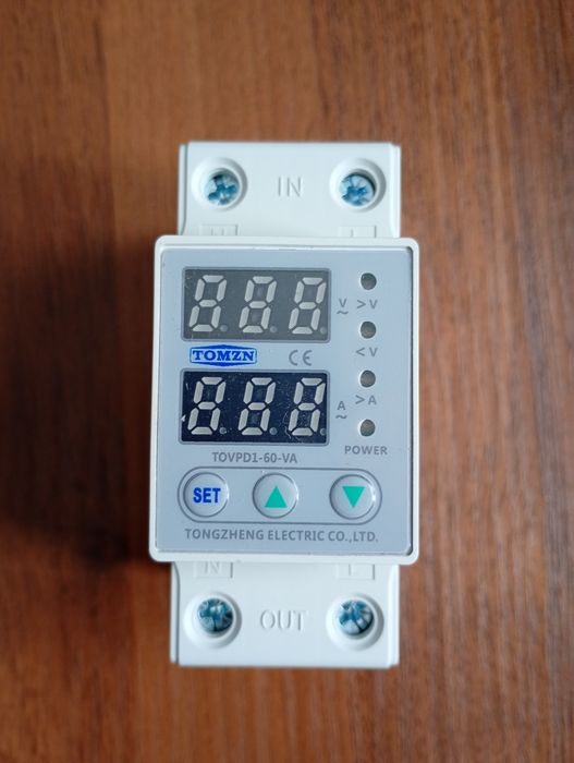 Реле контролю струму та напруги TOMZN TOVP-60-VA