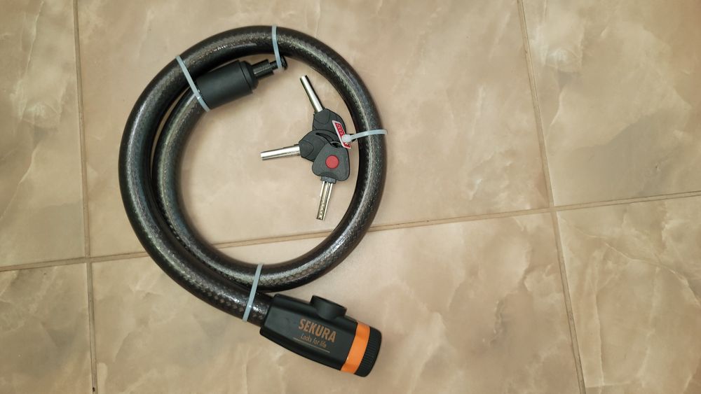Замок на мотоцикл велосипед SEKURA, модель KB-404