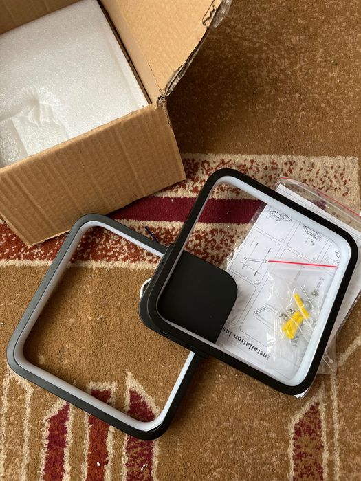 Люстра на стелю 2 секції яскрава