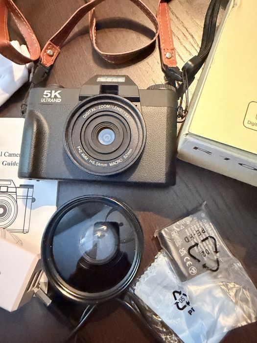 Câmara Digital 5K Ultra HD – Como Nova | Kit Completo