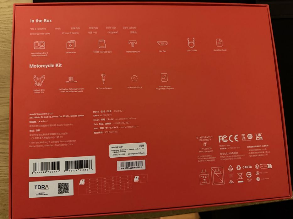 Insta360 Ace Pro 2 ediçao Marc Marquez