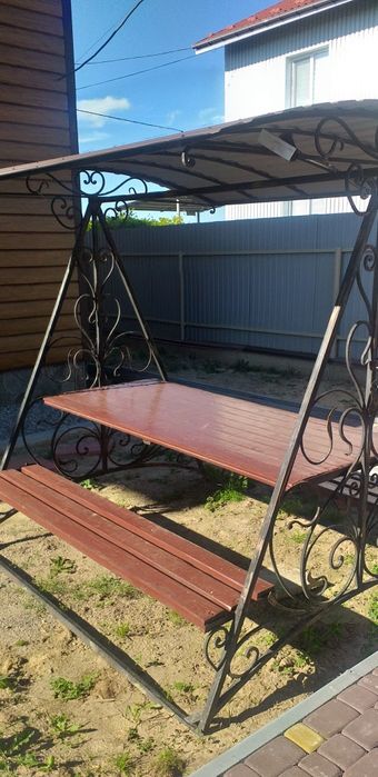 Альтанка металічна із елементами ковки.