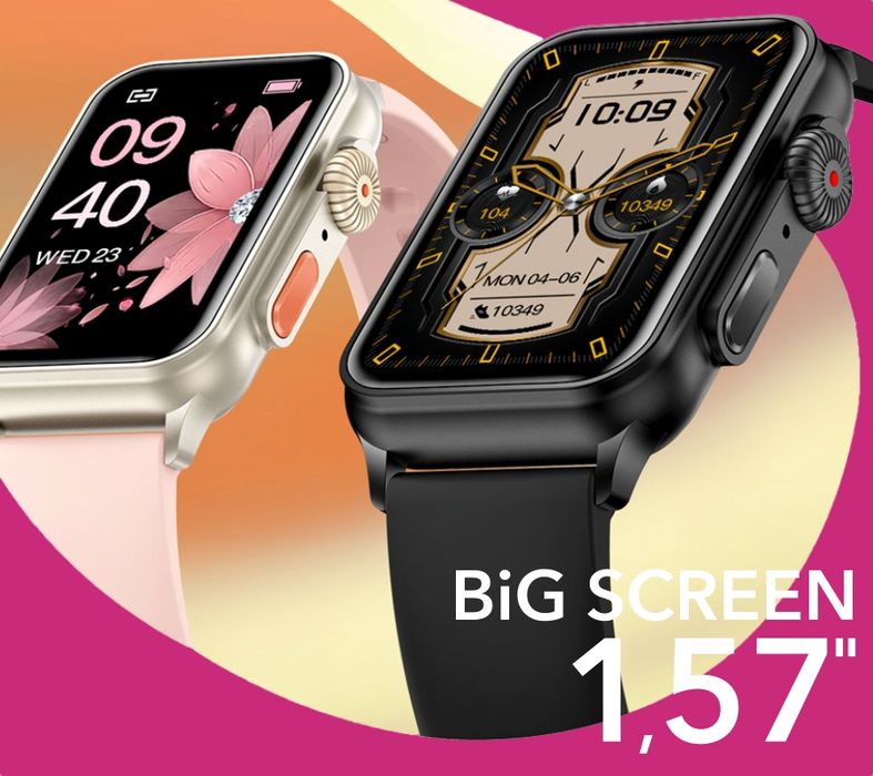 smartwatch damski rubicon rncf06 black smarub215