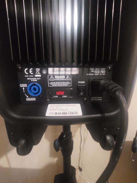 Coluna amplificadora de som