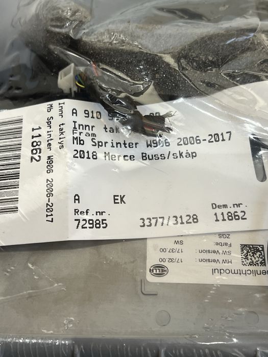 Плафон салону LED Mercedes Sprinter W907 W910