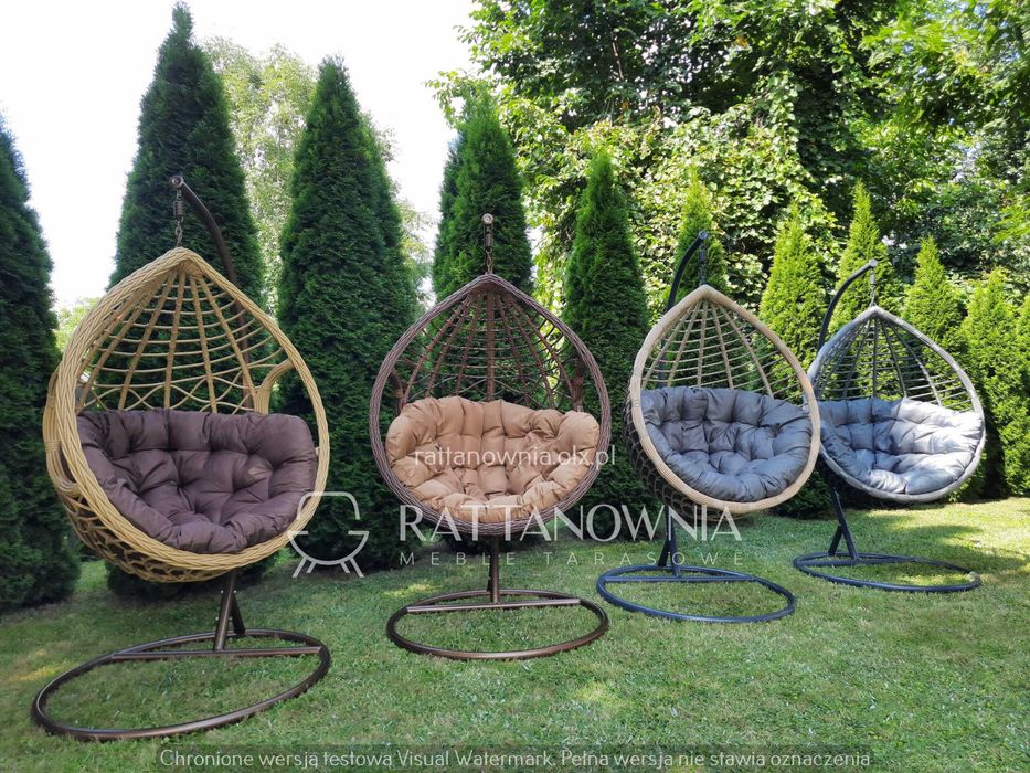 Fotel Wiszący Bujany Ogrodowy Kokon XXL Bujak Huśtawka PROMOCJA !!