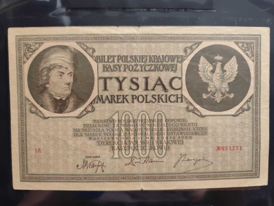 1000 marek polskich 1919 (majowe) IA / Ser. A/B/C (do wyboru)