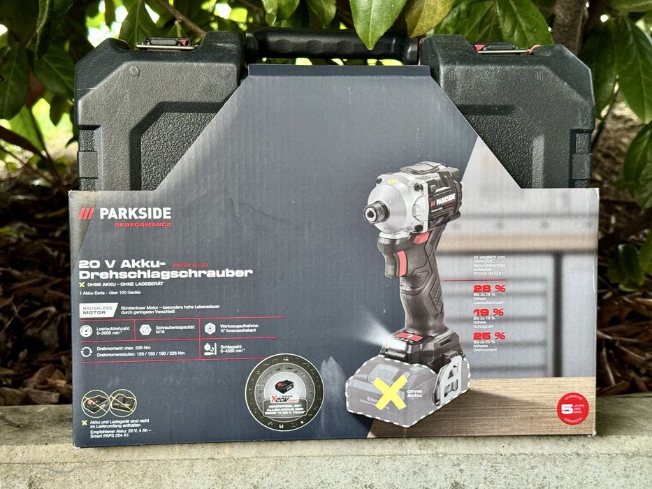 акумуляторний ударний гайковерт Parkside Performance 20V