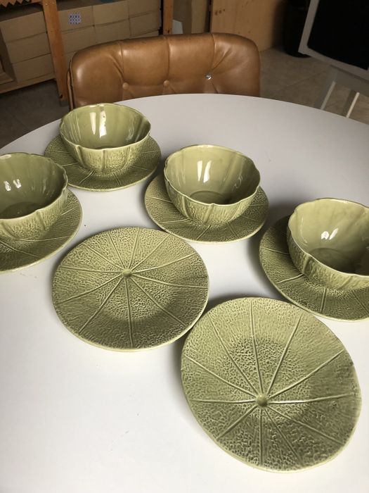 Conjunto loiças cerâmica frutas melão