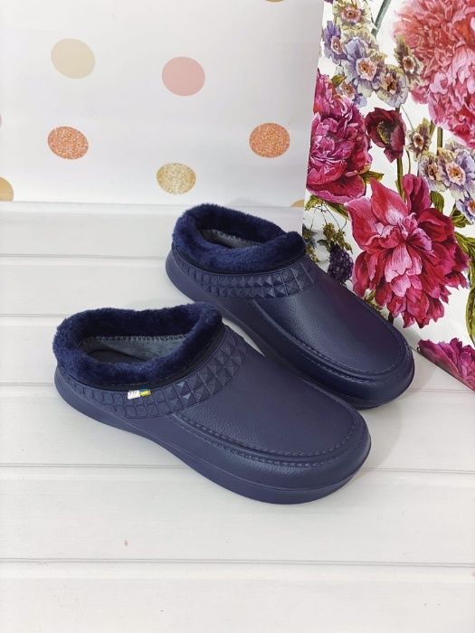 Тапочки-галоши женские, утепленные флисом